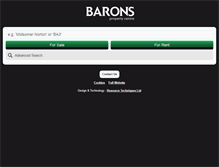 Tablet Screenshot of baronsproperty.co.uk